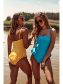 Costum de baie cu volane, albastru K16 - Magazin online - Boutique